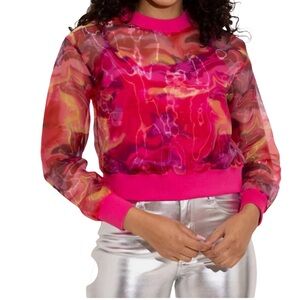 Alden Adair Pink Sheer Top